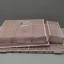 4-Tier Paper Organizer + 3-Pocket File Holder + Drawer + Pen Holders, Desktop File Organizers Paper Tray for Office Supplies School Classroom Organization (Pink, with Drawer & Pen Holder)