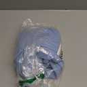 AISWI Maternity Dress Ribbed Knit Long Sleeve Round Neck Bodycon Mid Pregnancy Dresses Casual Baby Shower Bell Sleeve (Medium, Light Blue)