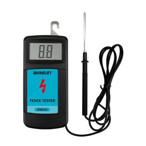 ALLOSUN Electric Fence Tester Fault Finder Digital Electric Fence Voltage Tester Max 9.9kv, Blue (EM555) ALLOSUN Electric Fence Tester Fault Finder Digital Electric Fence Voltage Tester Max 9.9kv, Blue (EM555)