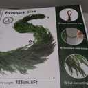 6FT Norfolk Pine Garland,Christmas Garland,Christmas Decorations,High-Density Norfolk Pine Garland