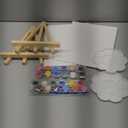 Acrylic Paint Canvas Set, 36 PCS Professional Painting Kit with 2 Wooden Easel, 4 Canvas, 2 Palette, 2 * 12 Colors Acrylic Paint Etc, Premium for Students, Artists, Beginners