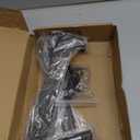 4 Pack - 10 inch Black Hidden L Shelf Bracket (1/5 Inch Thicked) Iron Floating Shelf Brackets Rustic Industrial Metal Brackets for Shelf Support