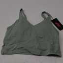 THE GYM PEOPLE Womens' Sports Bra Longline Wirefree Padded with Medium Support (Jasmine Green)