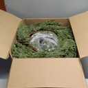 WBHome 2pcs Real Touch Cypress Cedar & Pine Cone Evergreen Garland for Christmas Holiday Seasonal Outdoor/Indoor Home Decor, 9FT Long