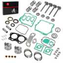 Top End kit STD Piston & Ring + Gasket Seal + Exhaust Valve + Intake Valve Spring Rebuild Kit Compatible with EZGO Fuji Robin 295cc Golf Cart EH29C 4 Cycle MCI Engine 1991-2002