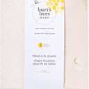 Burt's Bees Baby Essential Organic Cotton Fitted Crib Sheet, Breathable for Boy Girl Standard Crib & Toddler Mattresses