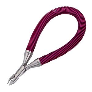 Tweezerman Stainless Steel Grip & Snip Spiral Spring Cuticle Nipper (Assorted Colors)