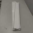 Double Curtain Track Ceiling Mount Rod, Heavy Duty Aluminum Track Set for Curtains, Silent Sliding Double Rail System for Drapes Living Room Bedroom Room Divider (White,1.5m(4.9ft))