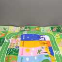 BATATADOCE Kids Rugs for Playroom - Educational Rug with ABC Alphabet,Animals Colors,ABC Rugs for Children Playroom Cartoon Kids Play Mat for Bedroom Decor,Green, 2.5×4Feet