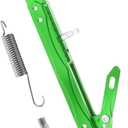 Universal Lengthened Adjustable Long Kickstand CNC Aluminum Alloy Motorcycle Long Kickstand Accessories Motor Modified Tripod Holder Kickstand Foot Side Support Stand Dit Pit Bike (Green)