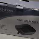 MOUNTRAX Foot Massager Machine with Heat, Foot Massager for Plantar Fasciitis, Neuropathy Pain, Shiatsu Foot Massager with Remote, Fits Feet Up to Men Size 12 (Gray)