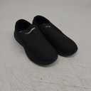 LARN SAFETY Mens Non Slip Shoes Food Service Work Shoe Waterproof Slip Resistant Kitchen Chef Footwear Restaurant Hospital Slip-On Black 36