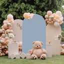Glissora Dusty Blue Arch Cover 6ft Wedding-Arch-Cover Balloon Arch Covers Stretchy Backdrop Spandex Arch Back Drop Cover Double Sided Chiara Backdrop Covers for Birthday Baby Shower Party Decorations