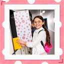 Konohan 2 Pcs Magnetic Wallpaper for Lockers 12" x 36" Removable Magnetic Wallpaper Decorative Locker Accessories for University(Dot)