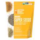 BetterBody Foods Superfood Organic Super Seeds - Chia Flax & Hemp Seeds, Blend of Organic Milled Flax Seed Organic Hemp Hearts, Add to Smoothies Shakes & More, 2lb, 32 oz, Best By 08/28/2025