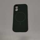 Miracase Magnetic for iPhone 17 Case, Compatible with MagSafe, Integrated Silicone Camera Control Cover, 3.0mm Thicken Shockproof Drop Protection Phone Case for 17, Dark Green