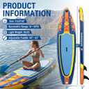 Inflatable Paddle Board 11' x 33" x 6" SUP Board for Beginners