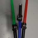 TOY Life Light Up Saber, 3 Pack Lightup Sabers, Extendable & Collapsable Light up Saber Sword, Saber Toy Set with Motion Sensitive FX Sound, Light Up Sword Toy for Kids
