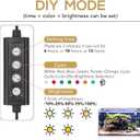 hygger 26W 24/7 Lighting Aquarium LED Light, Sunrise-Daylight-Moonlight Mode and DIY Mode, Adjustable Timer Adjustable Brightness Fish Tank Light with Extendable Bracket 7 Colors for Planted Tank