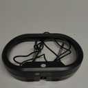 GE Traditional Rabbit Ears Indoor Black TV Antenna, Dipoles, Weighted Base, Tabletop Antenna, Digital, HDTV Antenna, Smart TV Compatible, 4K 1080P VHF UHF, Compact Design, 33675