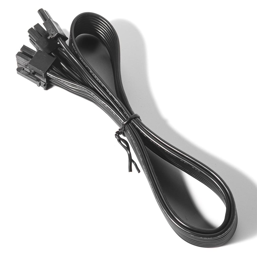 PCIE Cable for Corsair, 65CM Male to Male 8 Pin to 6+2 Pin GPU Power Cable for Thermaltake, ARESGAME Modular Power Supply (25'') (Black 16AWG)