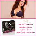 Uplift Secret Silicone Bra Inserts - Clear Gel Push Up Breast Pads - Bra Padding Bust Enhancer (M)