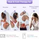 SuzziPad Microwave Heating Pad for Neck and Shoulders, Microwavable Heated Neck Wrap Warmer with Moist Heat, Herbal Lavender Aromatherapy, Hot & Cold Compress, Ideal for Mother's Day