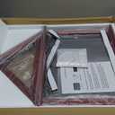 Solid Wood Flag Display Case Military Shadow Box Fit a Folded 3'x5' Flag for Army Navy Air Force Veteran Flag American Military Flag Display Case with Certificate Holder, Mahogany