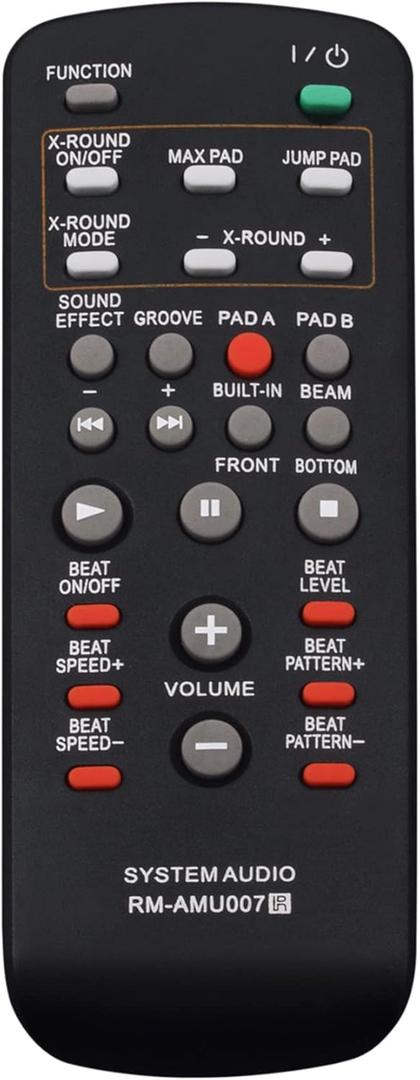 Allimity RM-AMU007 RMAMU007 Replacement Remote Control Compatible with Sony Mini Hi-Fi Component System FST-ZUX9 LBT-ZUX9 SS-ZUX9 HCD-ZUX9 SS-ZUX9P FSTZUX9 LBTZUX9 SSZUX9 HCDZUX9 SSZUX9P