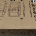 OlarHike 144QT Lockable Storage Bins with Lids - Folding Storage box with Doors and Wheels, Collapsible Plastic Bins for Closets, Stackable Organizer and Containers, Gifts, 3 Pack Cubes (48QT-White)