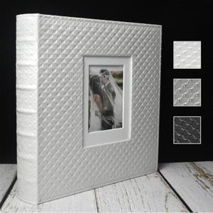 fazhongfa Photo Album E-Manny Photo Books for 4x6 Pictures Large Capacity Wedding Albums 500 Hold Photos for Family Couple Memories Book Birthday Anniversary Travel Foto Album Acid Free (White)