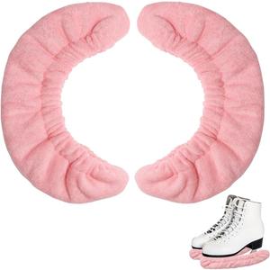 Coolrunner Ice Skate Blade Covers, Sports Blade Cover Skate Blade Protector for Hockey Skates, Figure Skates and Ice Skates, Black (Medium, Pink)