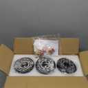 Modern Black Farmhouse Clear Glass Cylinder Pendant Light Fixture,Mini Pendant Lighting for Kitchen Island Decor - 4.75 Inch Shade, 2-58 Inch Cord (Black 3 Pack)