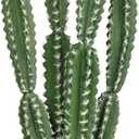 DILATATA Tall Fake Cactus Plant 27.5 inch Large Artificial Cactus Tree 'Candelabra Cactus' Faux Cactus Desert Plants Big Fake Cacti for Home Garden Office Decor (Pilosocereus Robinii)