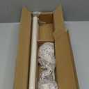 Curtain Rods 18 to 45 inches (1.5-3.75 ft), 1 Inch Diameter Adjustable Heavy Duty Curtain Rods with Decorative Openwork Carved Leaf finials for Home Decorative Curtain Rod Weathered white