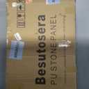 Stone 3D Wall Panels,4-Pack PU Wall Panels, 23.6"*47.2" Wall Paneling for Interior Wall Decor, Faux Stone Wall Panel for Accent Wall Decor, Sophisticated & Stylish 3D Wall Decor(Space Dark)