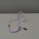 Multi Charging Cable 3.6ft/1.2M 3 in 2 Charger Cord, Multiple Rapid USB Cable,Purple