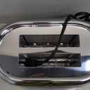 Mueller Retro Toaster 2 Slice with 7 Browning Levels and 3 Functions: Reheat, Defrost & Cancel, Stainless Steel Features, Removable Crumb Tray, Under Base Cord Storage, Black