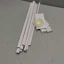 Delamu 157in Cord Covers for Wires on Wall, Cord Hider for 1 Cord, Paintable Cable Hider, Cable Management Wire Covers for Cords, W0.55 H0.4in, White