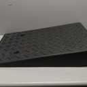 Rubber Threshold Ramp 5.91 Inch Rise, Wheelchair Rubber Door Ramp with Non-Slip Surface, Home Step Ramp with Channel for Wheelchairs/Cars/Scooters(1PCS, 2200LBs Loading)