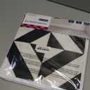 10pcs Peel and Stick Floor Tile 12x12 Black and White Geometric Self Adhesive Vinyl Flooring Stick On Tiles for Kitchen Bathroom Bedroom Living Room DIY Home Decor