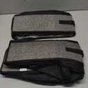 Onlyeasy Sturdy Under Bed Shoe Storage Organizer, Set of 2, Fit 12 to 24 Pairs, Underbed Shoes Closet Storage Solution with Clear Window, Breathable, L29.3 x W23.6 x H5.9, Linen-like Black, MXAUBSB2P