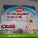 Simple Solution Dog Diapers Female, Dog Diapers, Potty Training, Super Absorbent, Breathable, Wetness Indicator for Urination, 22-37 Inch Waist, (XXL, 30ct)