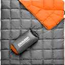 Gaialoop Mega Down Puffy Blanket for 2 Person Car Camping Outdoor Travel, Duck Down Lightweight Portable Soft Warm Cozy Camping Blanket, Christmas Stocking Stuffers Gifts