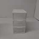 3 Drawer Storage Organizer, White Plastic Drawer Storage, Small Desktop Organizer for Home, Office