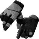 size XXL Milwaukee Leather SH791 Men's Black Leather and Grey Mesh Combo Racing Motorcycle Hand Gloves W/Elasticized Fingers