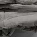 HYVIF Luxury Heavyweight Feathers Down Fiber Comforter King Size - High Fill Power Hotel-Style Thicker Winter Duvet Insert for Cold Weather/Sleepers, Fluffy and Warmth - Grey, King 90 X 106”