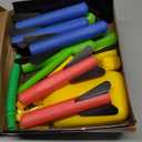 Rocket Launcher Power Air Toy Set with 10 Multi-Color Foam Rockets Launch Pad, Outdoor Activity Game
