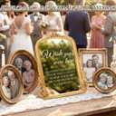 Bucherry Vintage Wedding Memorial Sign with Mirror In Loving Memory Ornate Gold Frame Tabletop Display for Weddings Anniversaries Celebrations 12" x 9.5"