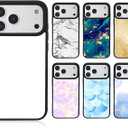 Weewooday 6 Pieces Sublimation Phone Case Blank Covers Compatible with iPhone 17 Pro Customize Custom DIY Printable Picture Anti-Slip Shockproof Heat Press Rubber Protective DIY Phone Covers